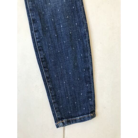 Current/Elliott Stiletto Low Rise Polka Dot Skinny Crop Stretch Jeans - Picture 6 of 10